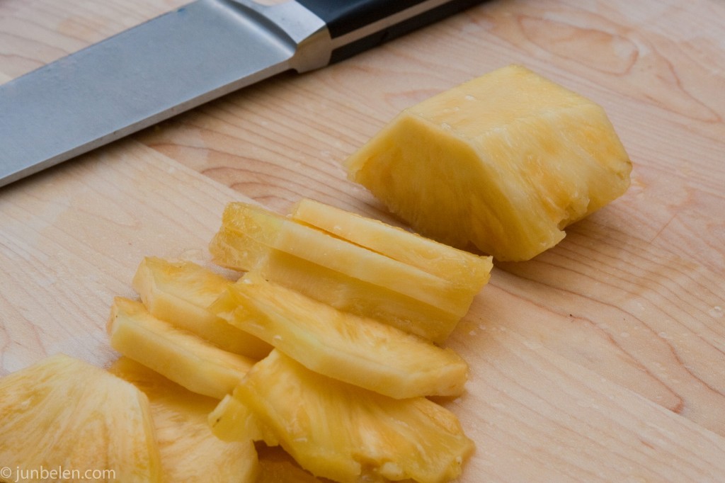 How to cut a pineapple