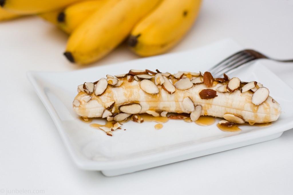 Bananas with Honey and Almonds