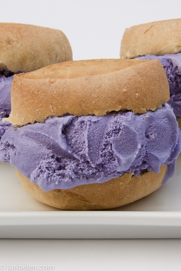 Ube Ice Cream Sandwiches with Mitchell's Ice Cream and Homemade