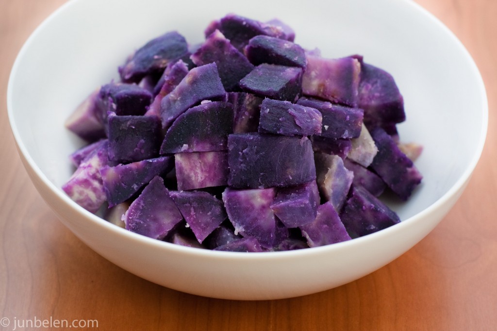 Cooked Purple Sweet Potatoes