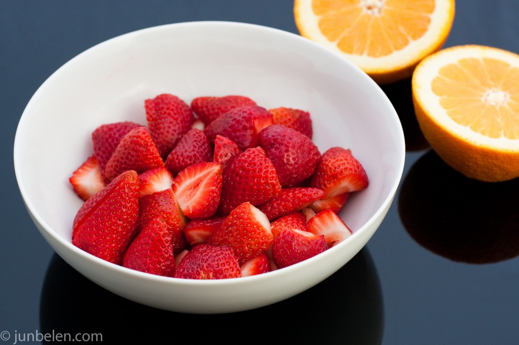 Fresh Strawberries with Orange