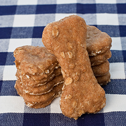 Dog treats with cheap oats and peanut butter