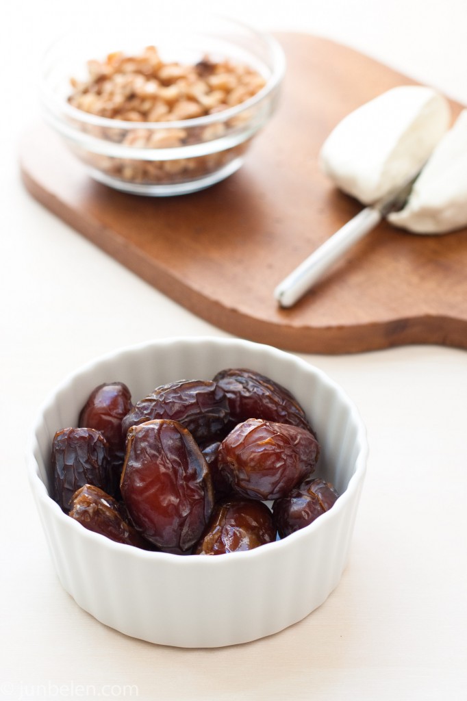 Dates with Walnuts and Goat Cheese