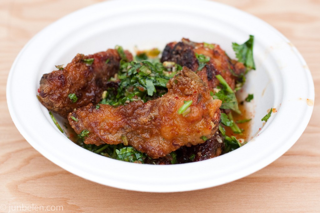 Nombe's Fried Chicken Wings with Tograshi