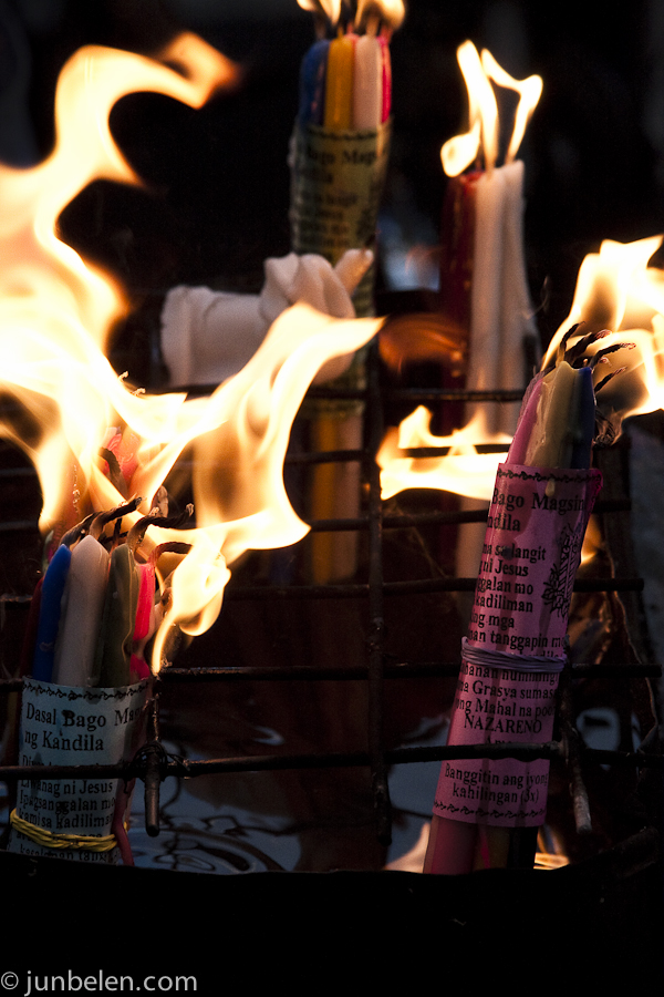 Candles in Quiapo Church