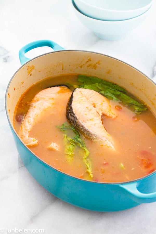 Salmon Sinigang sa Miso