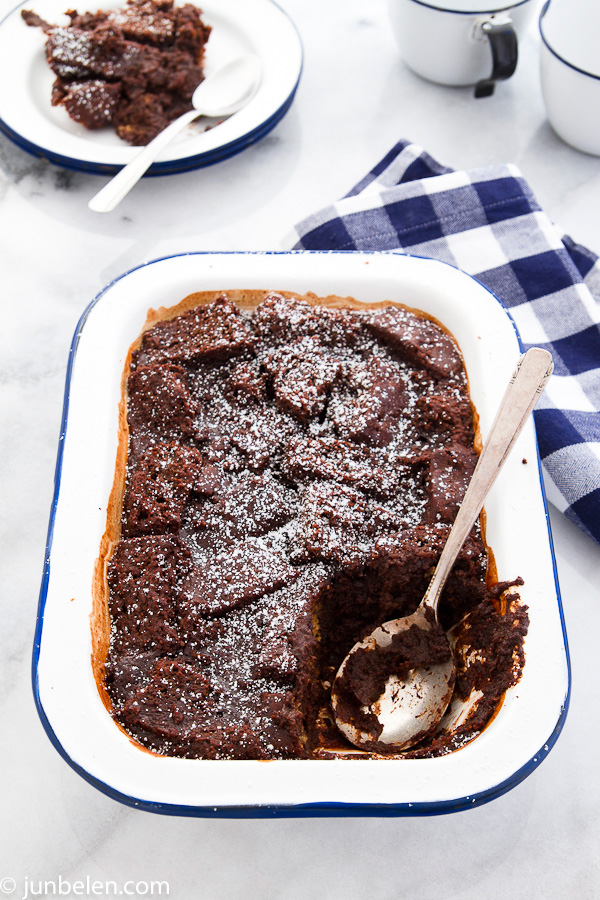 Chocolate Banana Bread Pudding